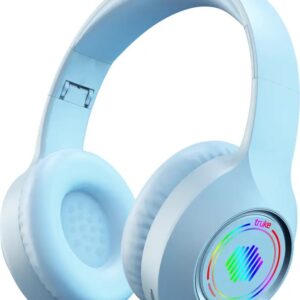 truke BTG 500 with 40mm Drivers, 10H of Playtime, Dual Pairing, Gaming Mode, ENC, 5.4v Bluetooth Gaming  (Sky Blue, On the Ear)